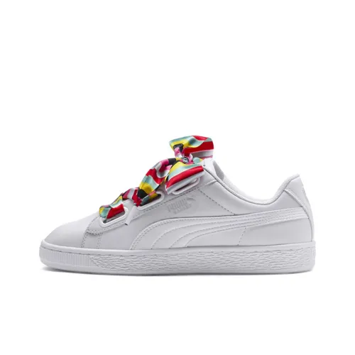 PUMA Basket Heart 'Generation Hustle Сердце Низкие Кроссовки для скейтбординга Женские Белые