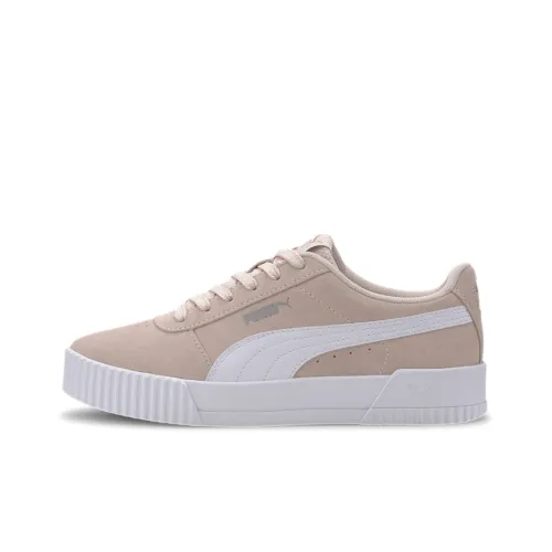 PUMA Carina Suede Low Top Скейтборд Кроссовки Женские Розовые