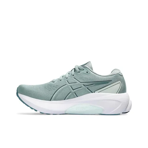 Asics Gel Kayano 30 Low Топ Беговые кроссовки Женские Серебряные