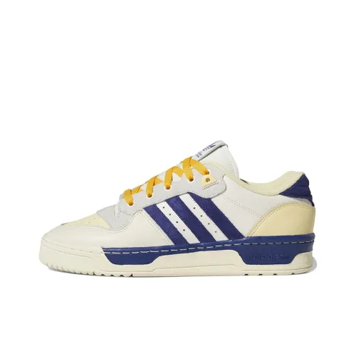 Adidas Originals Rivalry Low Slip Resistant Abrasion Resistant Low Top Скейтборд Кроссовки Мужские Бежево-Синие
