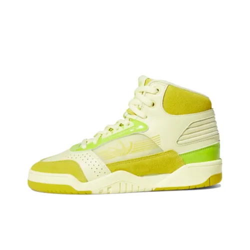 Adidas Originals Carerra High Топ Скейтборд Кроссовки Женские Желтый Зеленый