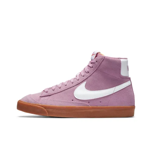 Nike Blazer '77 Slip Resistant и Abrasion Resistant Покрытие MID Топ Скейтборд Кроссовки Женские Розово-белый