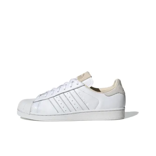 Adidas Originals SUPERSTAR Износостойкий и Легкий Низкий Топ Кроссовки для скейтбординга Унисекс Кристальный Белый
