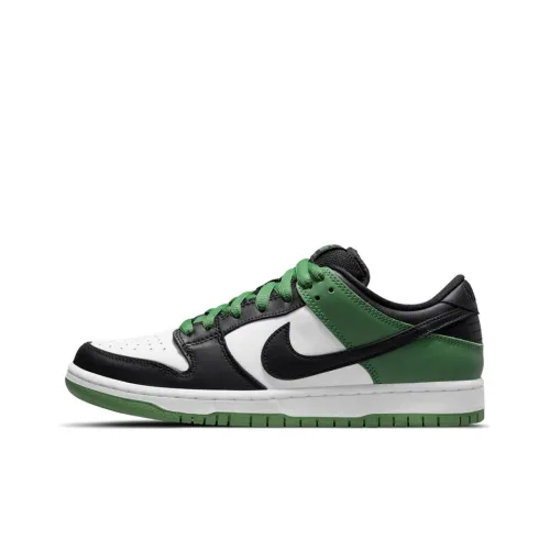 Nike Dunk SB Low Топ Скейтборд Кроссовки Унисекс Черный Зеленый
