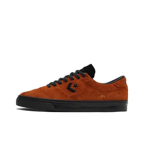 Конверс Louie Lopez Pro Slip-Resistant Abrasion-Resistant Low-Top Скейтборд Кроссовки Unisex Dark Amber Black