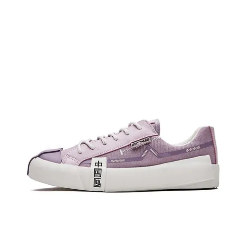 Erke Китай Fortune Низкие Кроссовки для Скейтбординга Женские Фиолетовые