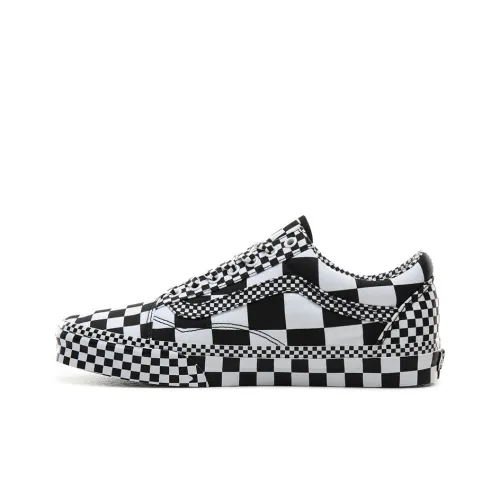 Vans Old Skool Mosaic Low Top Скейтборд Кроссовки Unisex Черный Белый