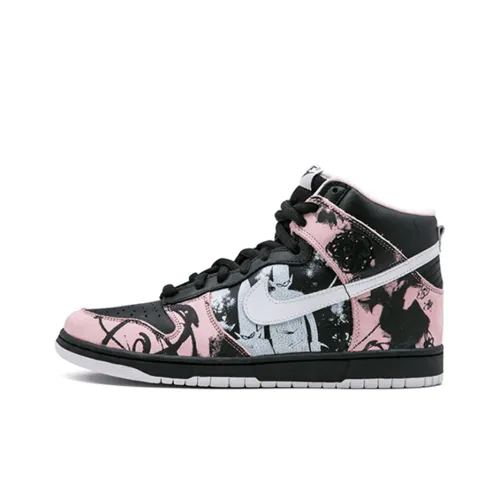 Nike Dunk High Топ Скейтборд Кроссовки Мужские Черно-Белые