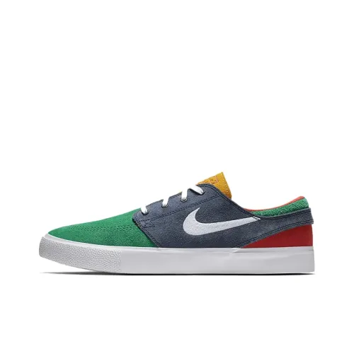 Nike SB Stefan Janoski Нескользящий Легкий Низкий Топ Скейтборд Кроссовки Унисекс Красный Зеленый