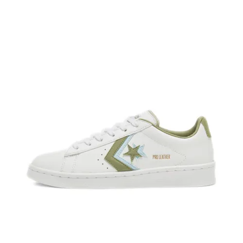 Конверс Cons Pro Leather Slip-Resistant Abrasion-Resistant Low-Top Skateboard Shoes Unisex White Green Конверс Cons Pro Leather Slip-Resistant Abrasion-Resistant Низкие Кроссовки для Скейтбординга Унисекс Белый Зеленый