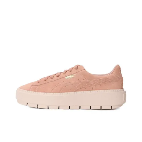 FENTY BEAUTY X PUMA Suede Platform Trace WN Легкий Низкий Топ Кроссовки для скейтбординга Женские Розовые