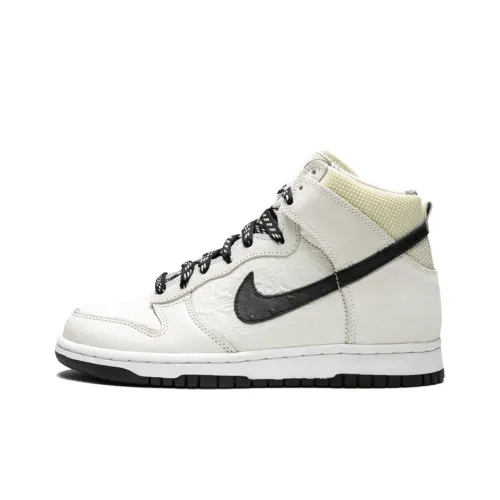 Stussy x Nike Dunk High Мир Tour Slip-resistant Амортизация Устойчивость к истиранию Высокий топ Скейтбординг Мужские
