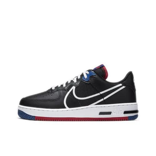 Nike Air Force 1 Low Top Скейтборд Кроссовки Унисекс Черный Красный Синий