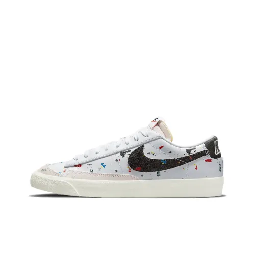 Nike Blazer 77 Противоскользящие Амортизирующие Устойчивые к износу Легкие Низкие Кроссовки для скейтбординга Мужские Экрю