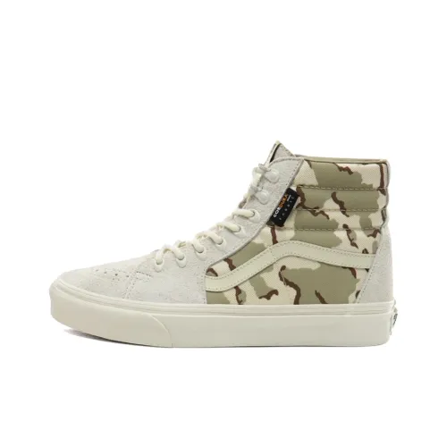 Vans SK8 Cordura Desert Camo Высокие Кроссовки для Скейтбординга Унисекс Серый