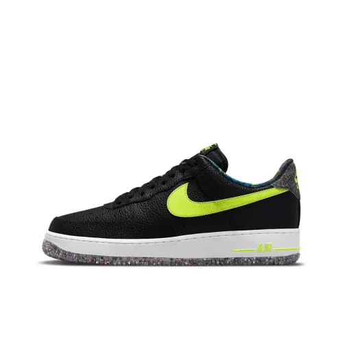 Nike Air Force 1 Slip Resistant Амортизация Устойчивость к износу Низкий Топ Скейтбординг Мужской Черный Зеленый