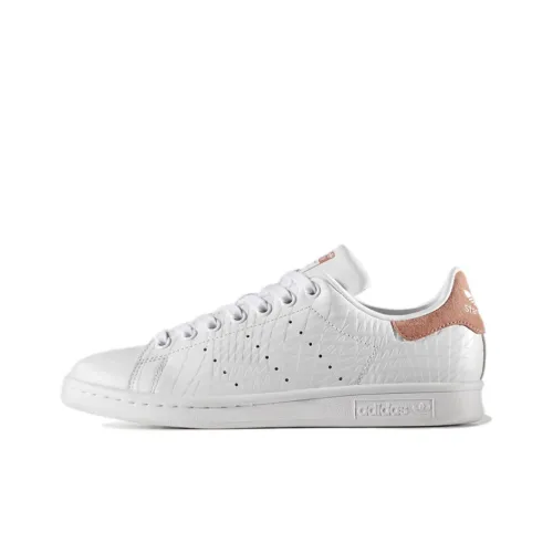 Adidas Originals Stan Smith Slip Resistant Abrasion Resistant Легкий Низкий Топ Скейтборд Кроссовки Женские Розовые Белые