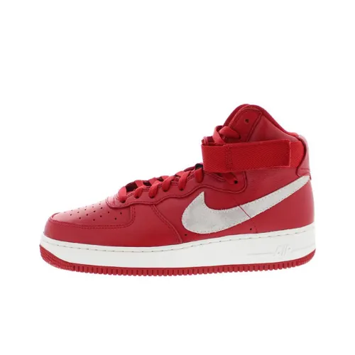 Nike Air FORCE 1 High Топ Скейтборд Кроссовки Мужские Красные Белые 2015