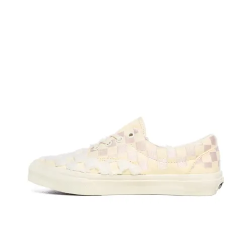 VANS Era Шерпа Check Low Топ Скейтборд Кроссовки Унисекс Белый Фиолетовый