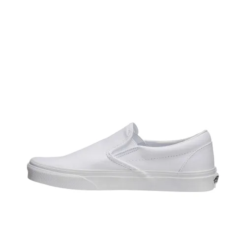 VANS Slip On Classic Lightweight and Breathable Low Top Skateboard Shoes Unisex White
