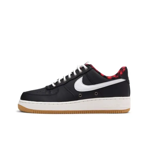 Nike Air Force 1 07 LV8 Покрытие Slip-Resistant Низкий Топ Скейтбординг Кроссовки Мужские Черный Белый