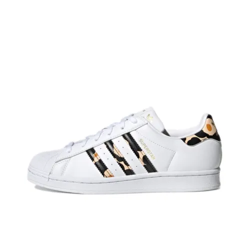 Adidas Originals Superstar MARIMEKKO Low Топ Скейтборд Кроссовки Женские Белые
