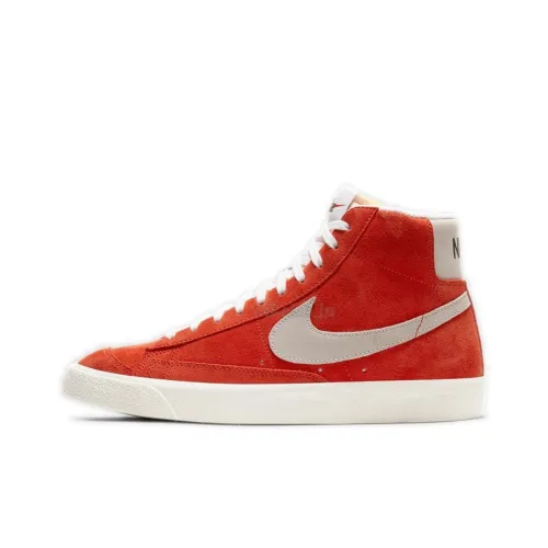 Nike Blazer 77 MID Топ Скейтборд Кроссовки Унисекс Красный Серый