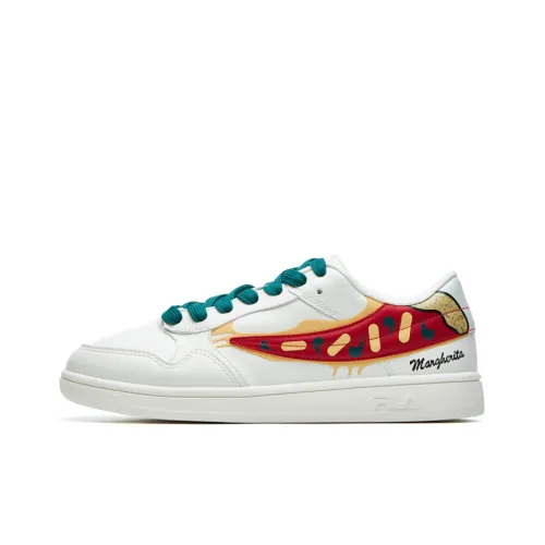 FILA FUSION Pizza Скейтборд Кроссовки Мужские Белый Зеленый Красный