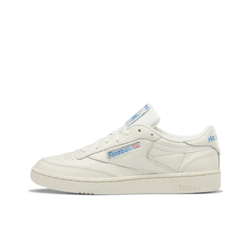 Reebok Club C Series 85 Low Топ Скейтборд Кроссовки Унисекс Белый Светло-Синий