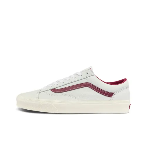 VANS Style 36 Low Топ Скейтборд Кроссовки Унисекс Белый Красный