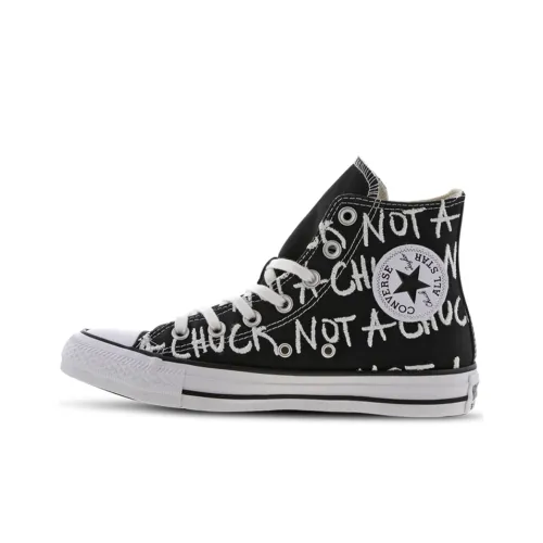 Converse Chuck Taylor All Star Anti-Slip Легкие Высокие Кроссовки для Скейтбординга Унисекс Черные