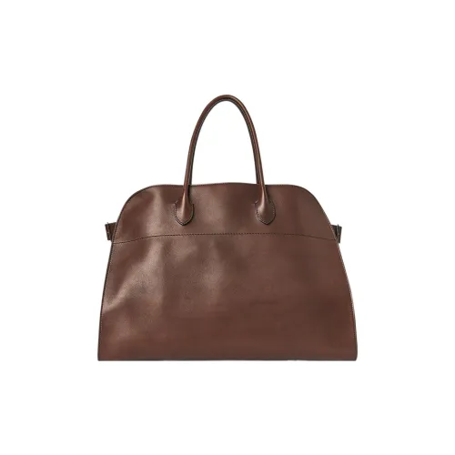 THE ROW Soft Margau Soft Глянцевая Кожа Тоут Сумка Сумка для покупок Сумка Женская Коричневая