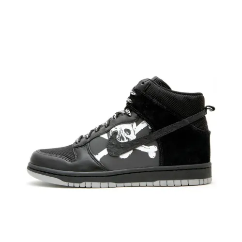 Nike Dunk ST. Pauli Нелипкий Легкий Высокий Топ Скейтборд Кроссовки Мужские Черные