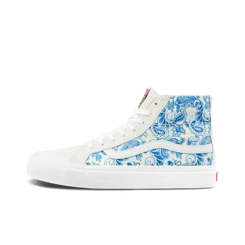 VANS SK8 HI Легкие и Дышащие Высокие Кроссовки для Скейтбординга Унисекс Синие