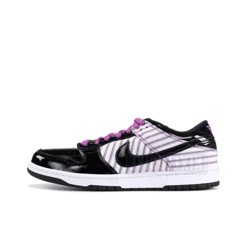 nike Dunk SB Avenger Фиолетовый Patent Нескользящий Легкий Низкий Топ Скейтборд Кроссовки Мужские Черный Белый Фиолетовый