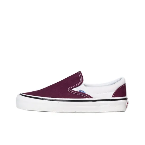 Vans Slip On Series Low Топ Скейтборд Кроссовки Унисекс Бордовый
