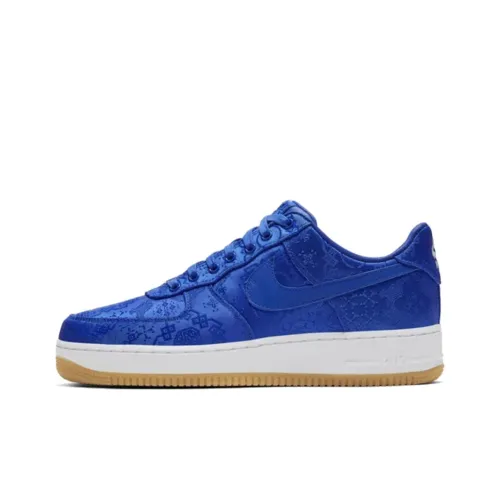 CLOT x Nike Air Force 1 Air Force 1 Low Топ Скейтборд Кроссовки Унисекс Синий