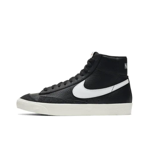 Nike Blazer Mid Топ Скейтборд Кроссовки Мужские Черный Белый