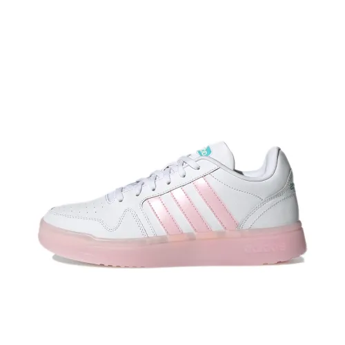 Adidas Neo Postmove Покрытие Slip-Resistant и Abrasion-Resistant Низкие Кроссовки для Скейтбординга Женские Cloud White