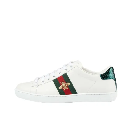 GUCCI Ace Low Кроссовки для скейтбординга Топ Женские Белые