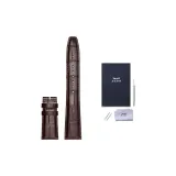 Коричневый, бамбук, узор, без пуговиц, укороченный