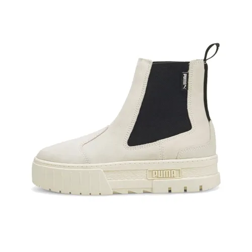 PUMA Mayze High Топ Скейтборд Кроссовки Женские Белые Черные