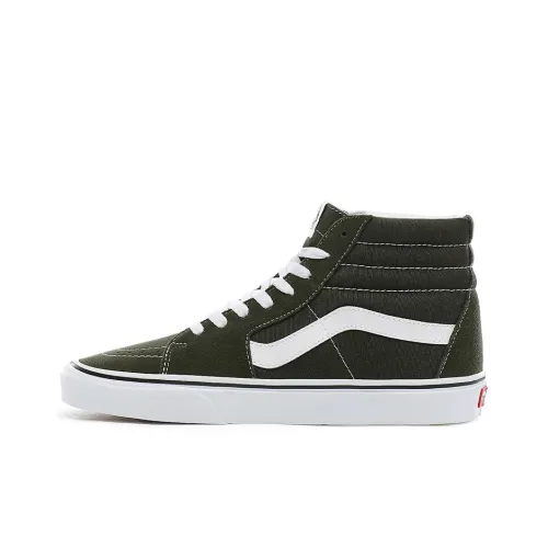 VANS SK8 High Топ Скейтборд Кроссовки Унисекс Армейский зеленый