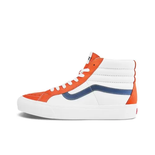 VANS SK8 Reissue Vlt L Высокие Кроссовки для скейтбординга Унисекс Белый Оранжевый