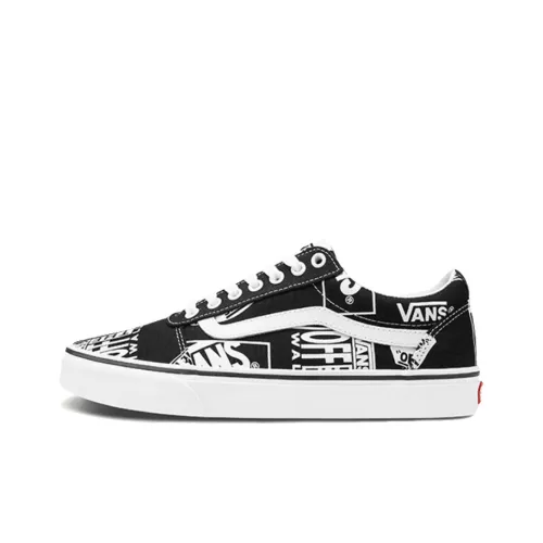 Vans Ward Low Топ Скейтборд Кроссовки Унисекс Черный Белый