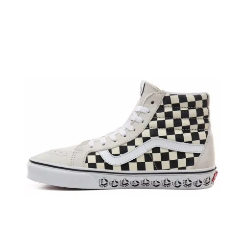 VANS SK8 Reissue Высокие Кроссовки для скейтбординга Унисекс Черный Белый