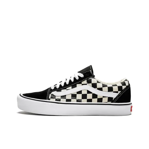 Vans Old Skool Lite Шахматный узор Низкий Легкий Верх Скейтборд Кроссовки Унисекс Черный Белый