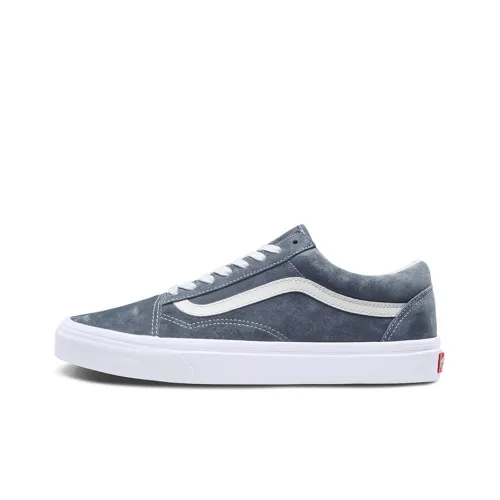 VANS Old Skool Collection Свинья Замша Stormy Погода Низкий Топ Скейтборд Кроссовки Унисекс Серый