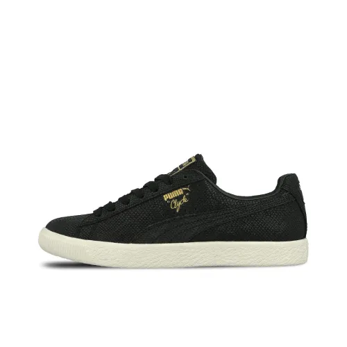 PUMA Clyde Series Euphoria Balanced Легкий Низкий Топ Скейтборд Кроссовки Женские Черный Белый
