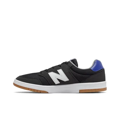 New Balance NB 425 Покрытие Устойчивое к истиранию Низкий Топ Скейтборд Кроссовки Унисекс Черный Белый Синий